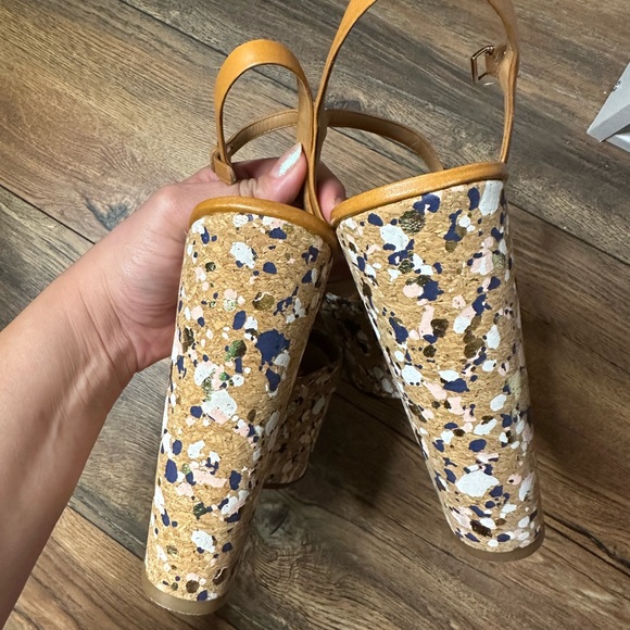 Tory Burch cork wedges size 9 1/2 - Picture 8 of 8